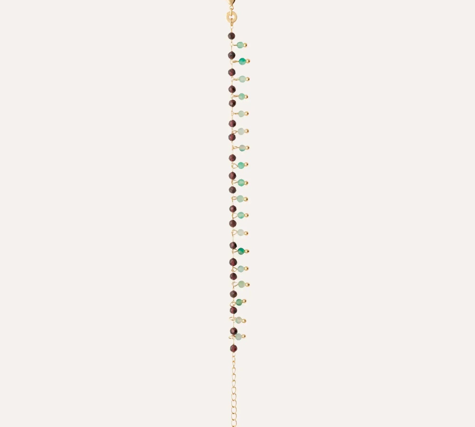 Bracelet Adélaïde en plaqué or avec duo de perles
