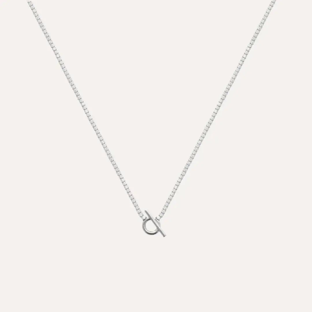 Collier rivière Joyce en argent 925 rhodié