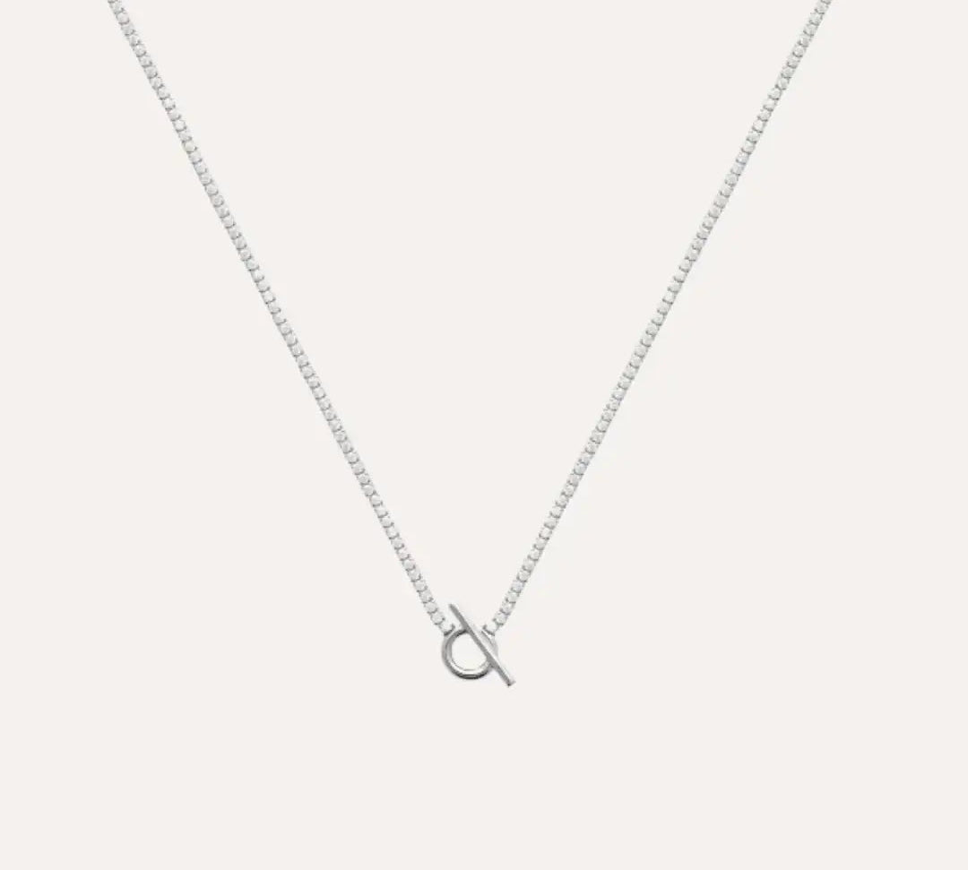 Collier rivière Joyce en argent 925 rhodié