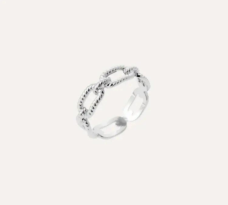 Bague fine chaîne en argent 925 Tess