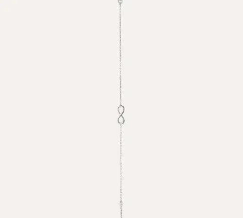 Bracelet symbole infini en argent, un cadeau d'amour