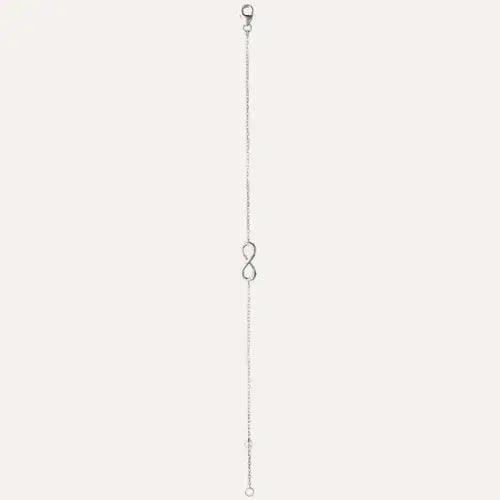 Bracelet symbole infini en argent, un cadeau d'amour