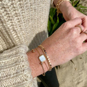 Bracelet plaqué or pampilles