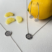 collier argent soleil