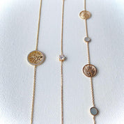 3 bracelets plaqué or tendance