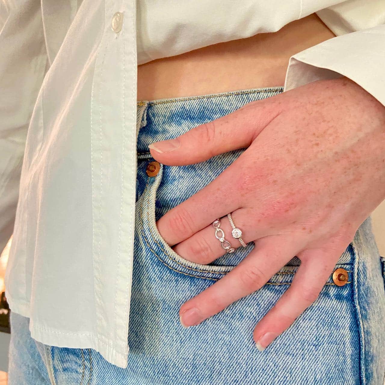 Bague argent fantaisie