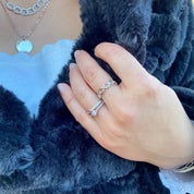 Bague argent maille chaine