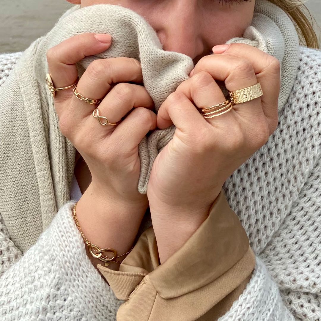 Bagues fines plaqué or Les Bijoux Chics