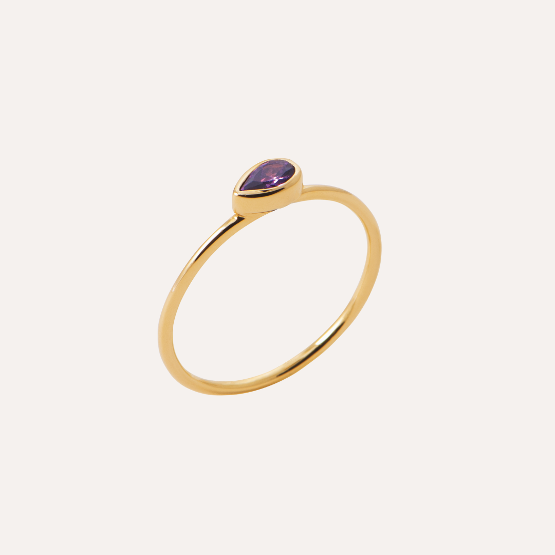 Bague fine 4 couleurs