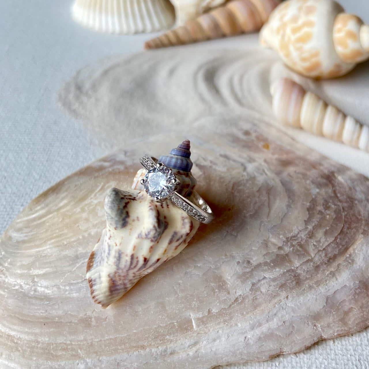 bague de fiançailles argent