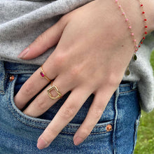 Bague ajourée en plaqué or