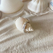 Bague en argent rhodié avec pierre zirconium rectangulaire