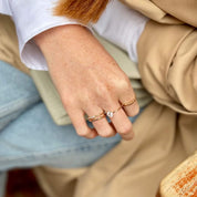 Bague fine plaqué or ajourée