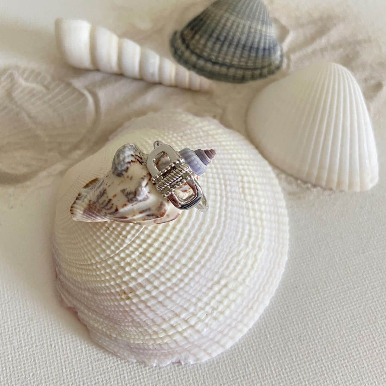 Bague argent 925/000 rhodié