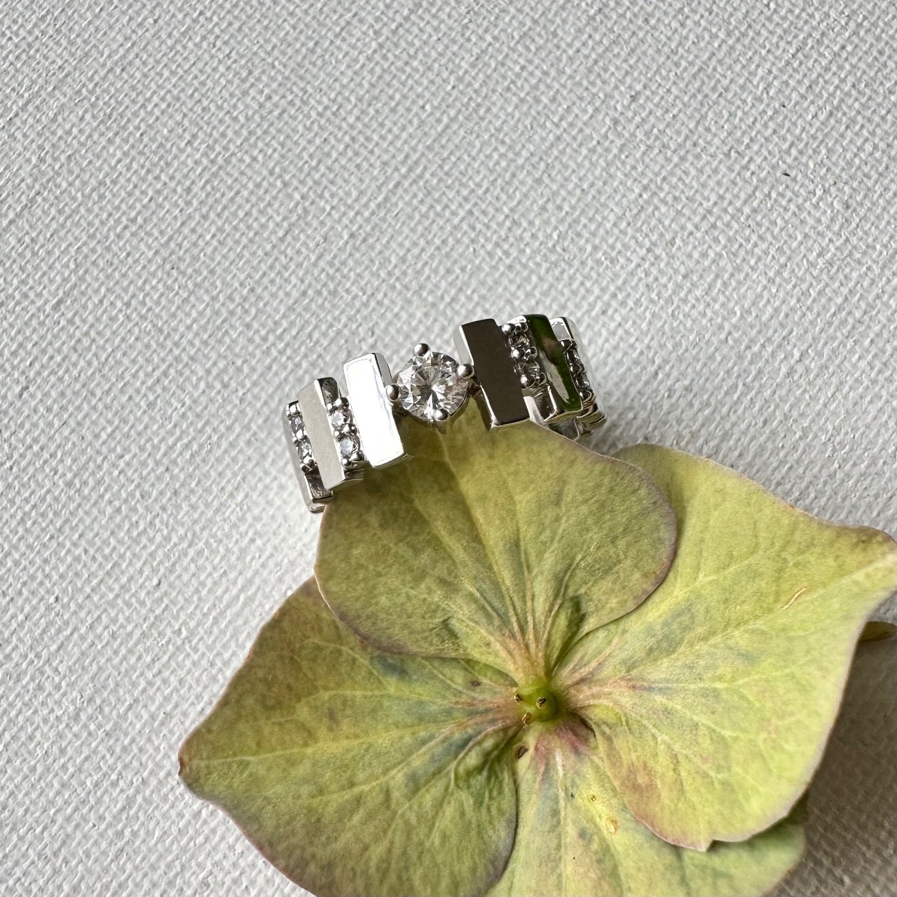 Bague argent zirconium