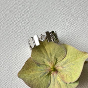 Bague argent zirconium