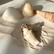 Bague anneau plaqué or