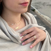 bague chaine plaqué or