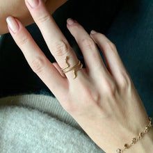 Bague serpent plaqué or