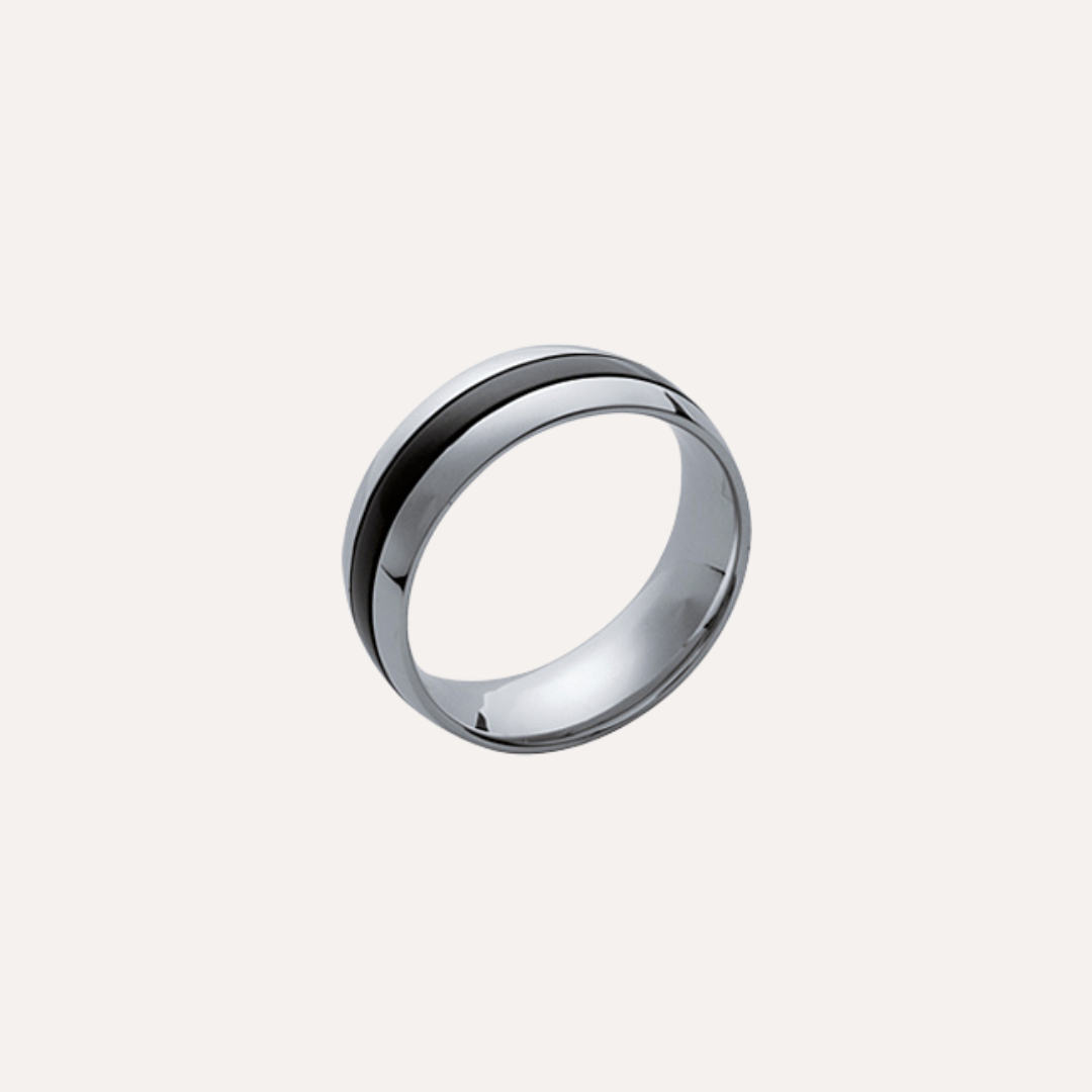Bague homme acier inoxydable