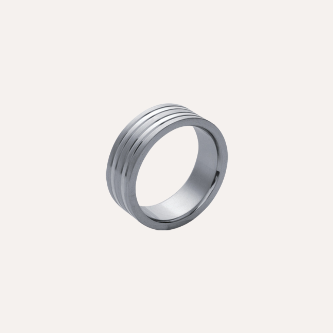 Bague homme acier