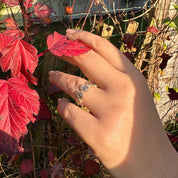 Bague anneau plaqué or Nell