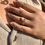 Bague anneau plaqué or Nell