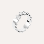 Bague argent zirconium