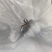 Bague argent Vanina en forme de V