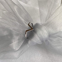 Bague argent Vanina en forme de V