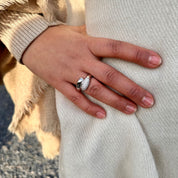 Bague argent zirconium Indira