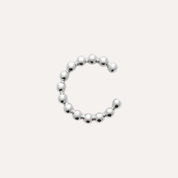 Bague d'oreille perlée argent