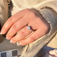 Bague fiançailles argent Audrey