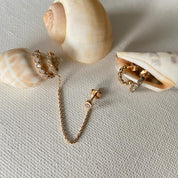 Bague et boucle d'oreille plaqué or