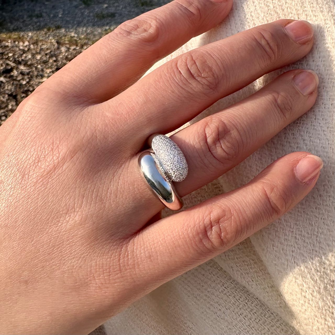 Bague argent zircon Indira