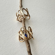 Bague fil enlacé plaqué or