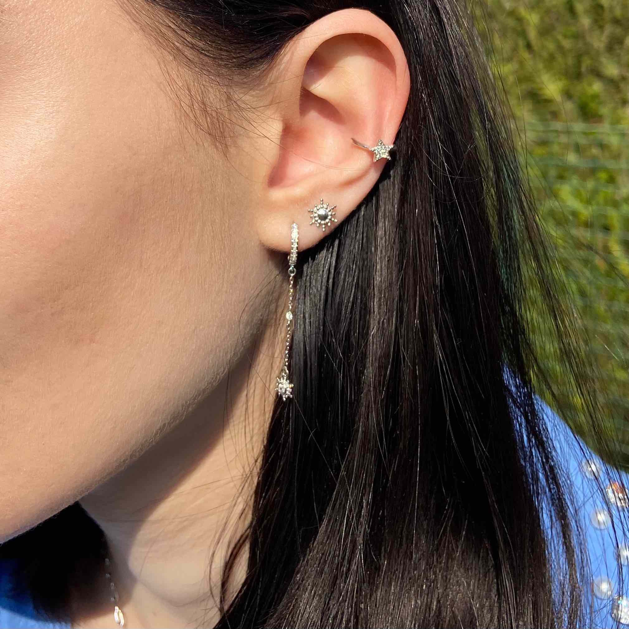 Boucles d'oreilles argent femme