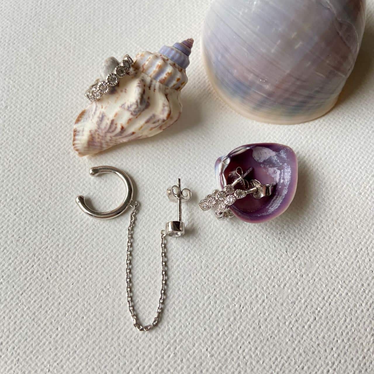 Bague d'oreille sans perçage argent tendance