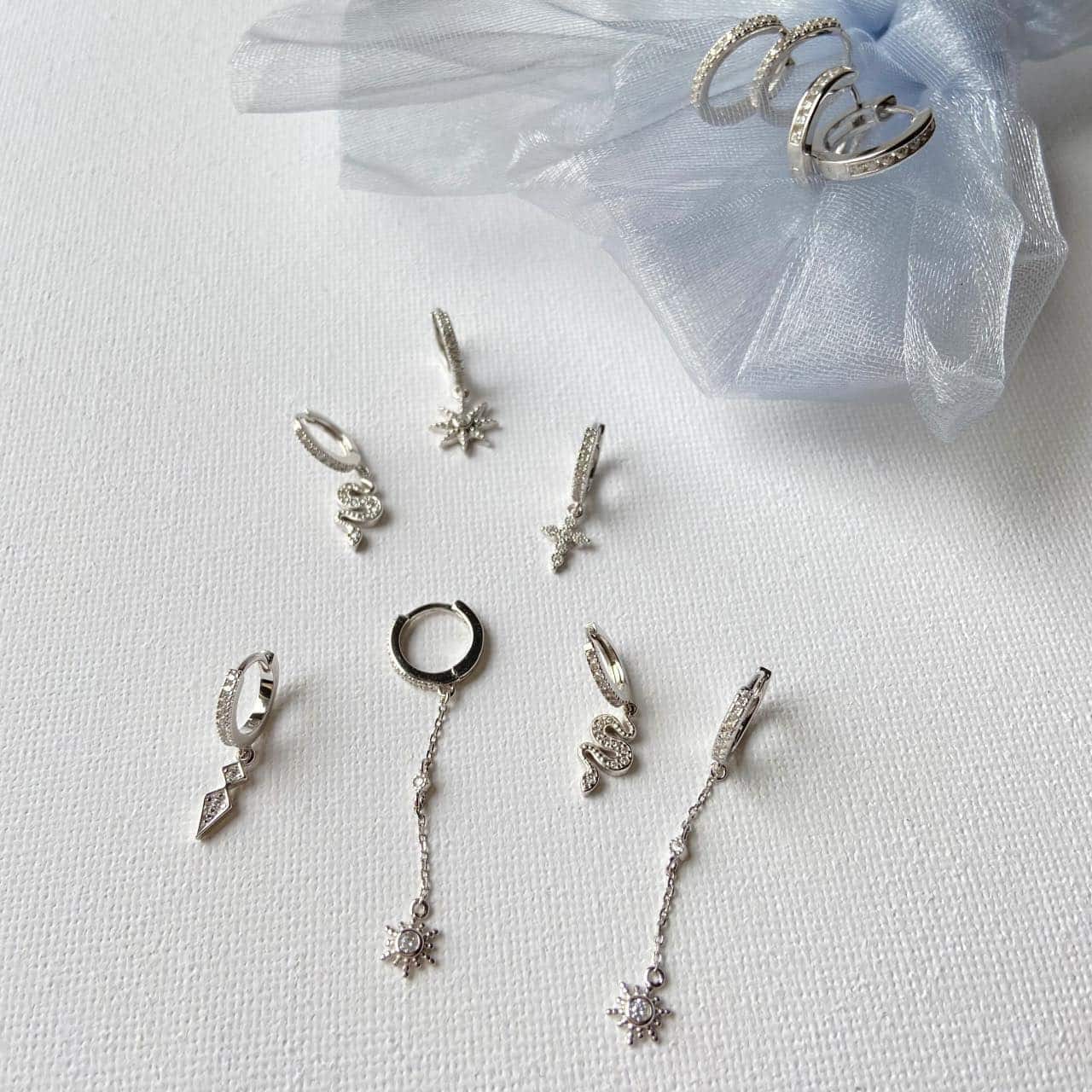 Boucles d'oreilles argent