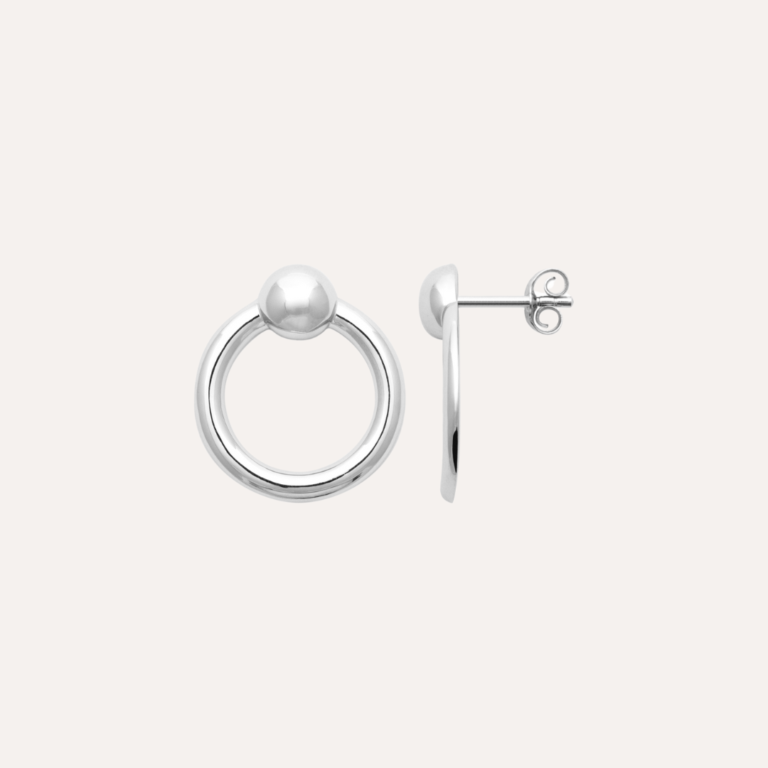Boucles d'oreilles cercle argent