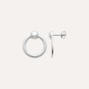 Boucles d'oreilles cercle argent