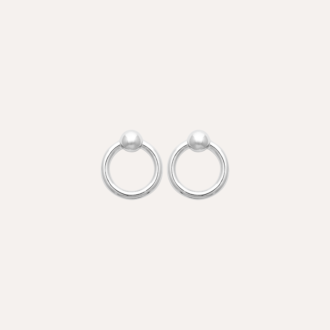 Boucles d'oreilles cercle argent