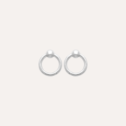Boucles d'oreilles cercle argent