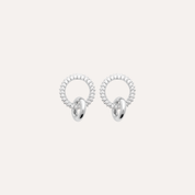 Boucles d'oreilles zircon argent