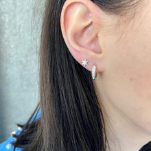 petites créoles argent zircon