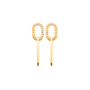 boucles d'oreilles anneaux plaqué or