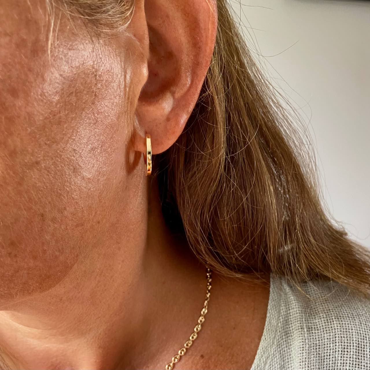 Créoles fines plaqué or