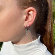 petites créoles argent zircon