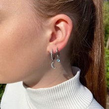 petites créoles argent zircon