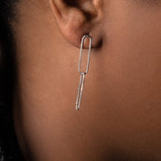 Boucles d'oreilles pendantes argent